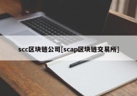 scc区块链公司[scap区块链交易所]